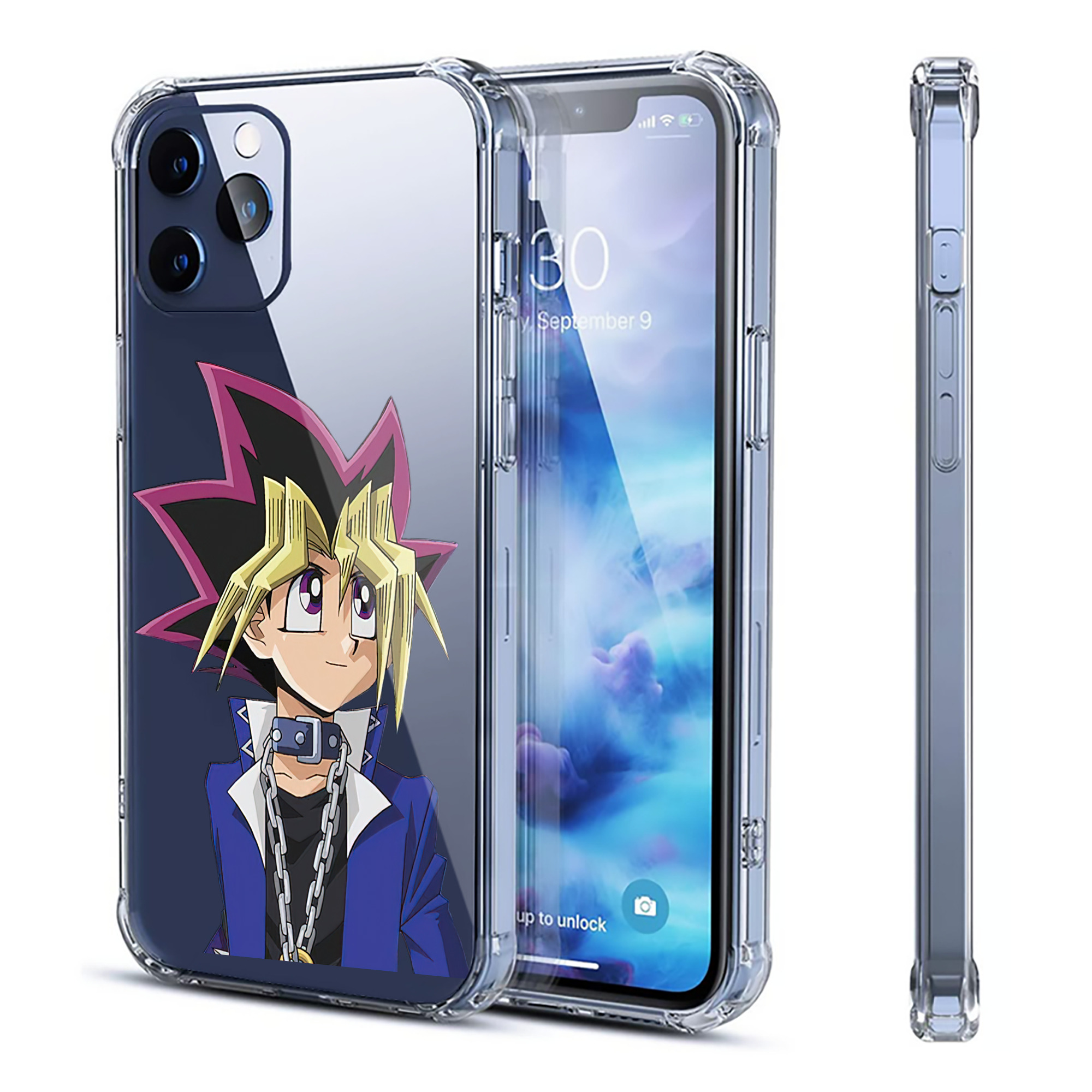 （画像用） 遊☆戯☆王 Yu-Gi-Oh! 【iPhone 12シリーズ対応】透明スマホケース（クリアソフトケース）